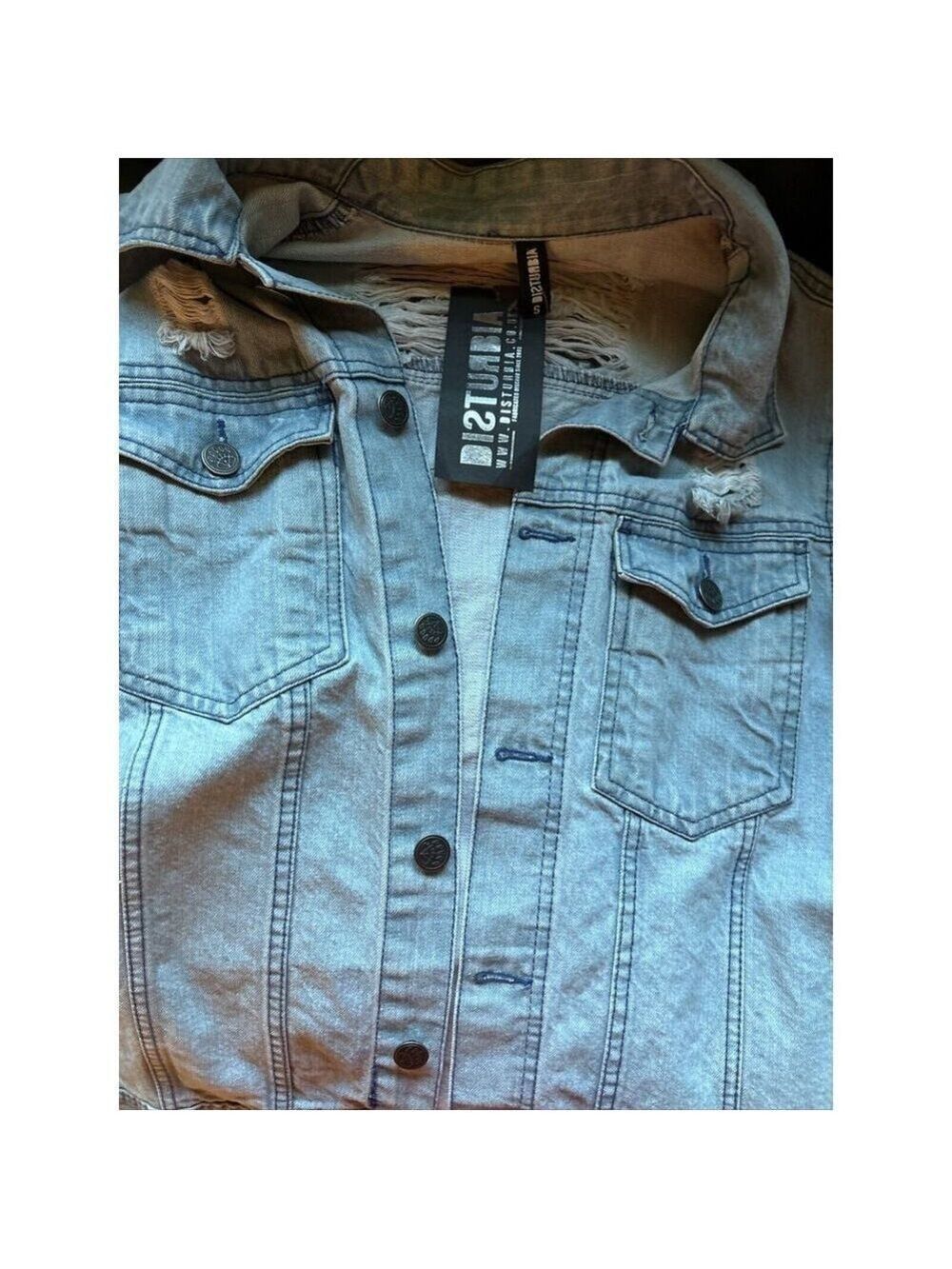 Disturbia jean jacket men’s small